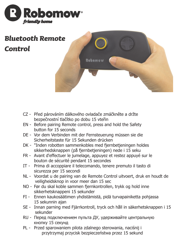 Bluetooth Fernbedienung Steuerung Robomow MRK7100A